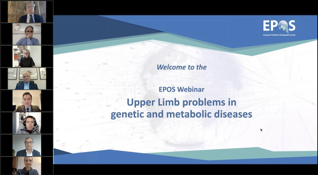 9th EPOS Webinar on Upper Limb Problems in Genetic and Metabolic Diseases