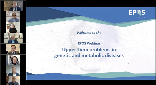 9th EPOS Webinar on Upper Limb Problems in Genetic and Metabolic Diseases
